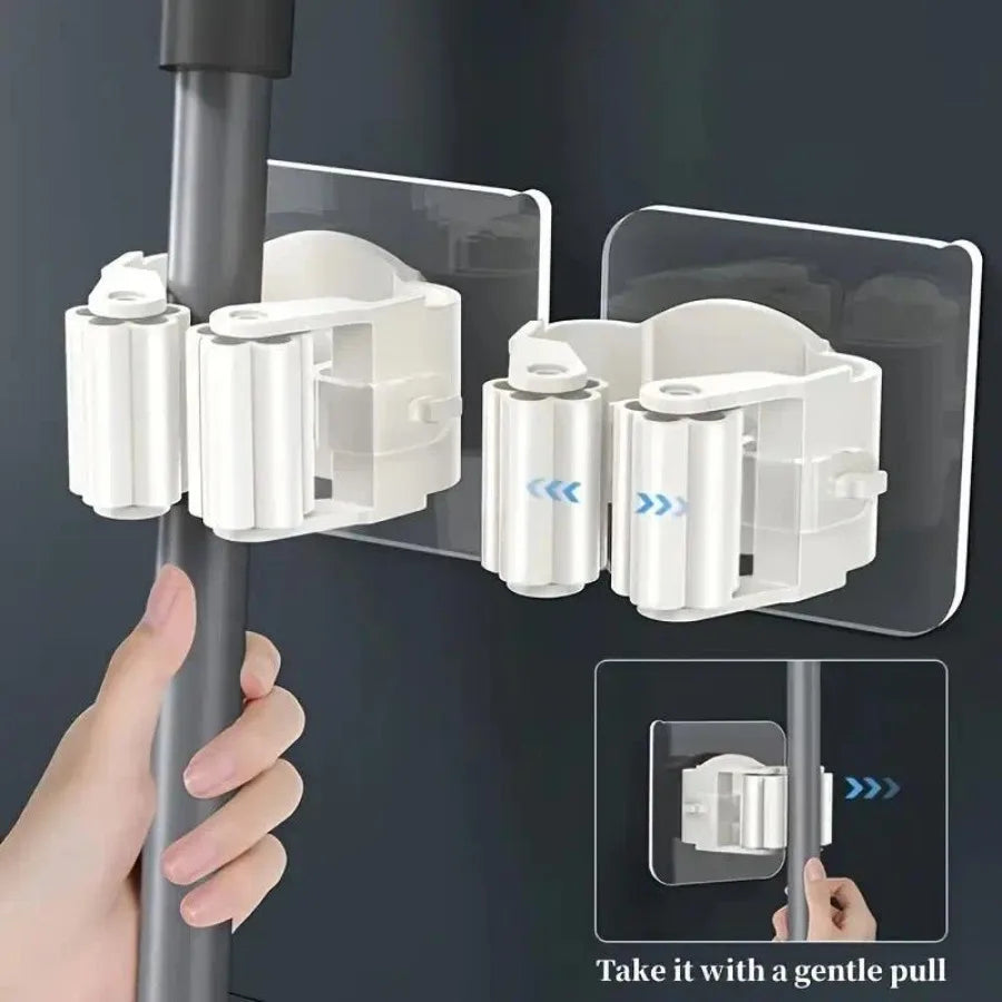 soporte adhesivo para escoba 4pcs