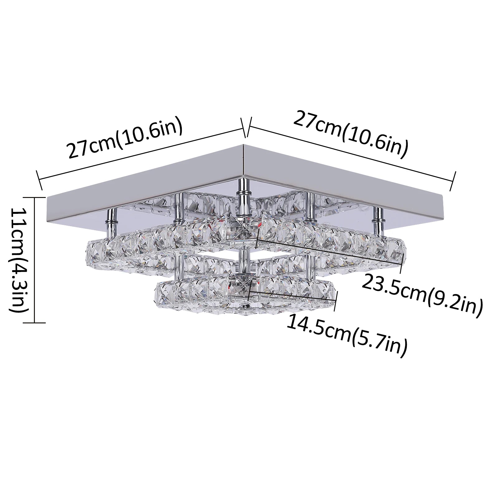 candelabro de cristal de lujo