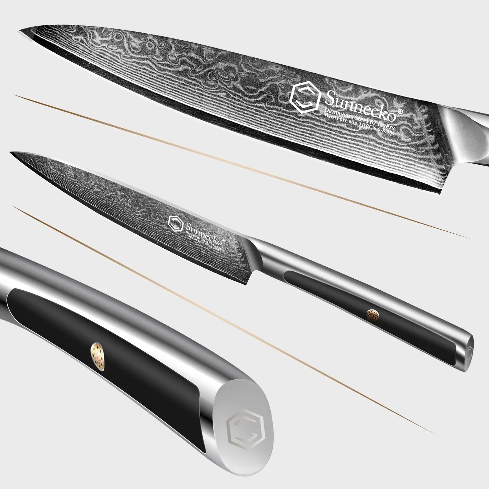 cuchillo de damasco 5 pulgadas