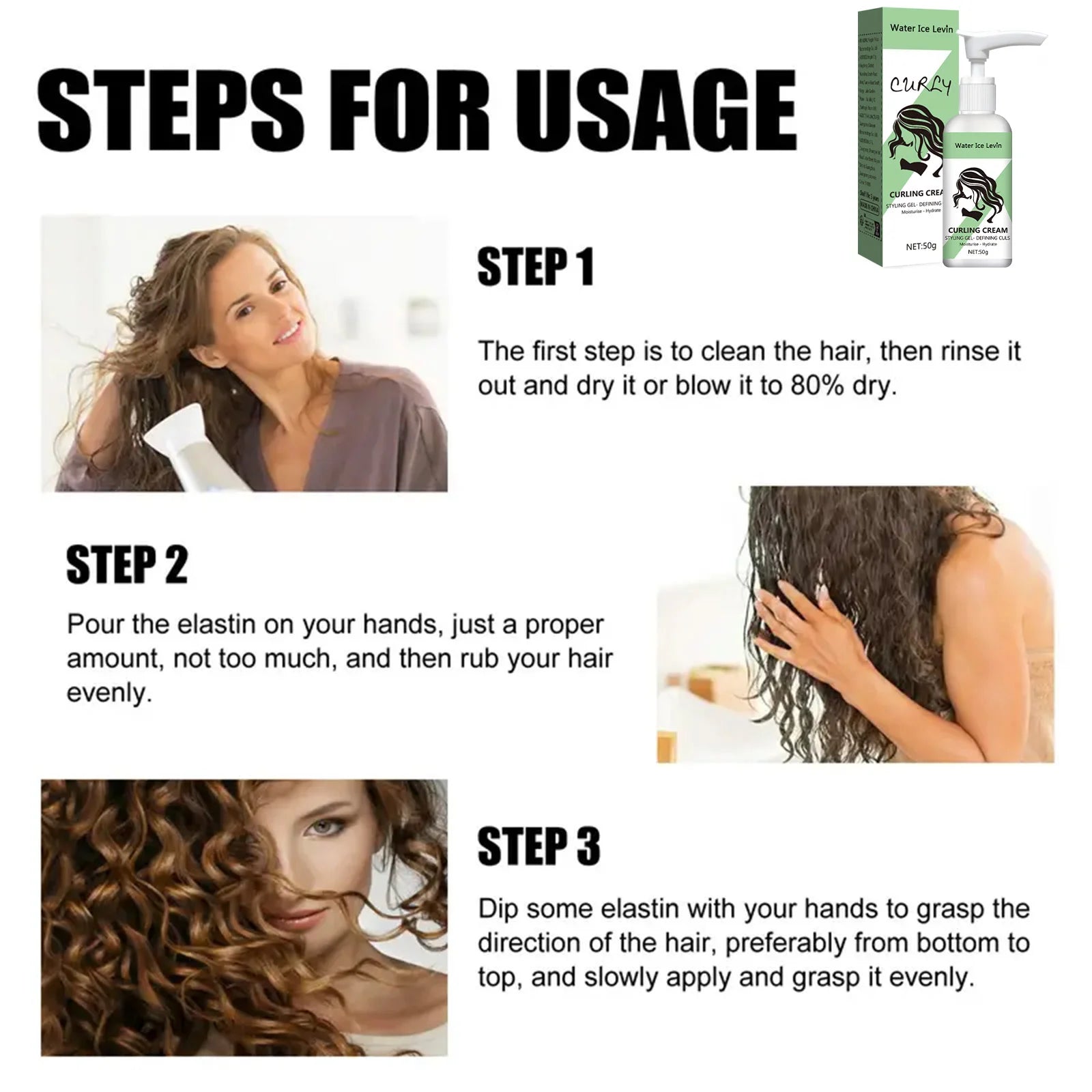 crema para cabello rezado
