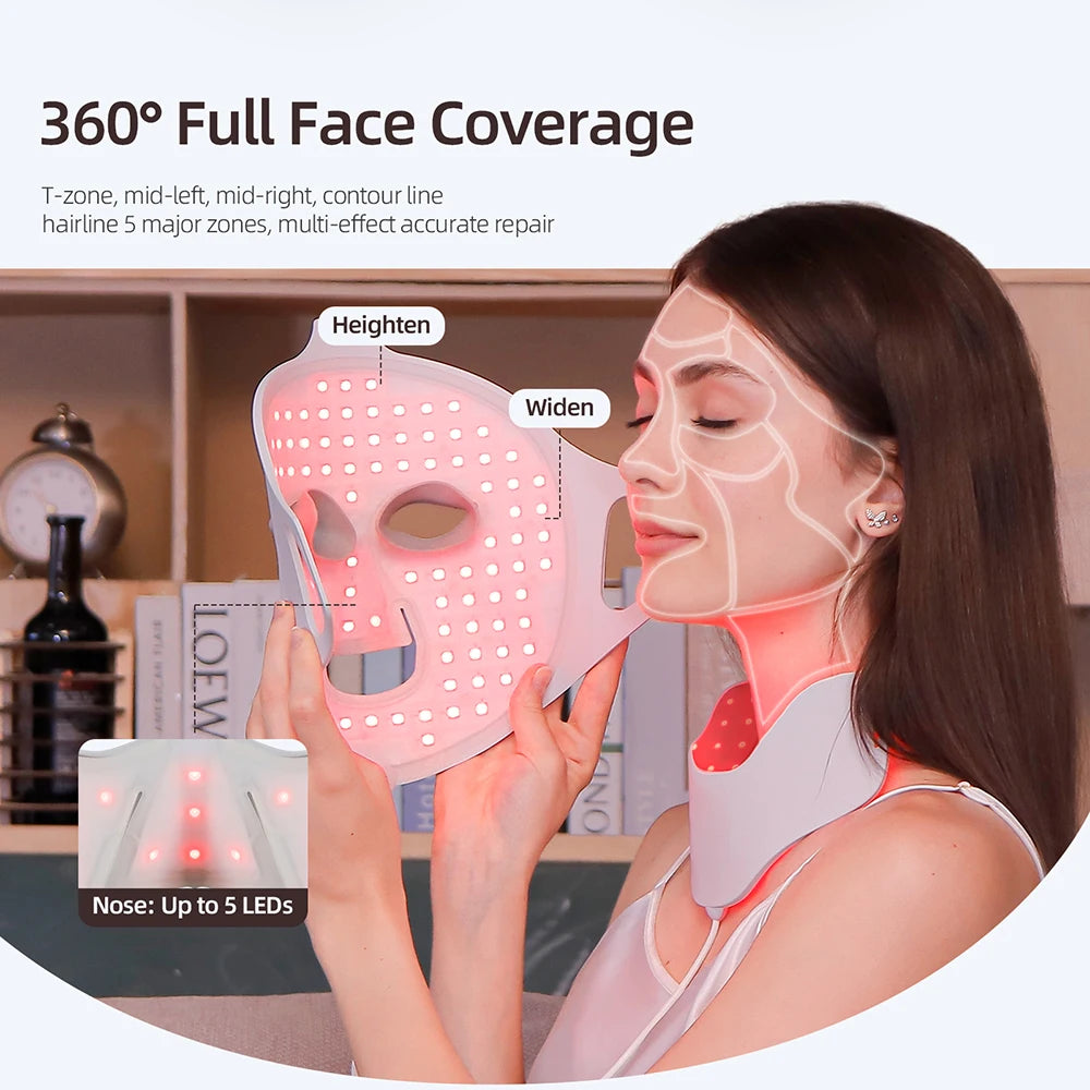 mascarilla  LED colores